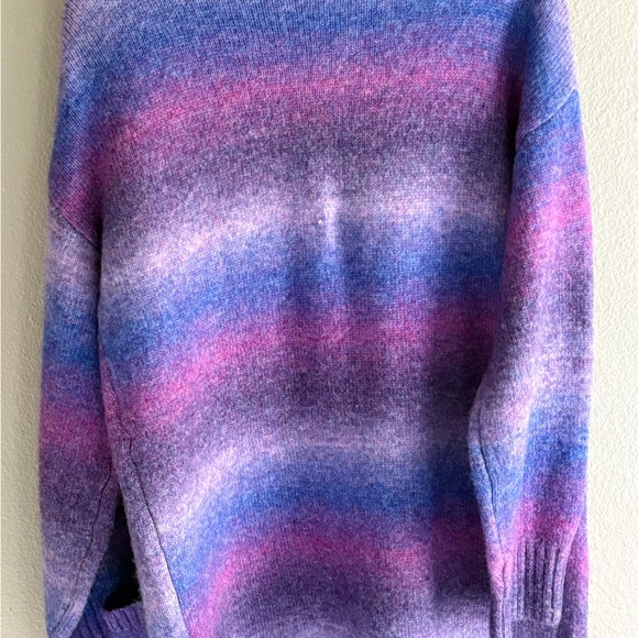Cato Women's multi colored Purple and Pink Open Front Cardigan long soft NWOT - Picture 4 of 10
